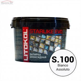 Фуга для плитки Litokol Starlike Evo S.100 Bianco Assoluto (2,5 кг)